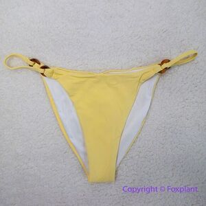 NEW Rhythm FreeโPeople Ring Itsy Bikini Bottomโ in yellow, size L